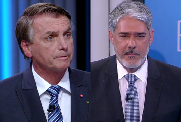 Bolsonaro causa confusão em debate da Globo e William Bonner toma atitude