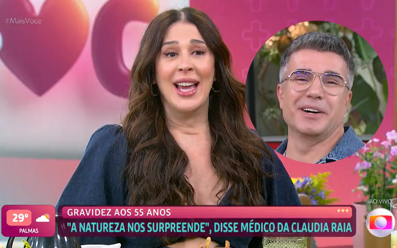 Claudia Raia surpreende ao falar na Globo sobre espermatozoides do marido
