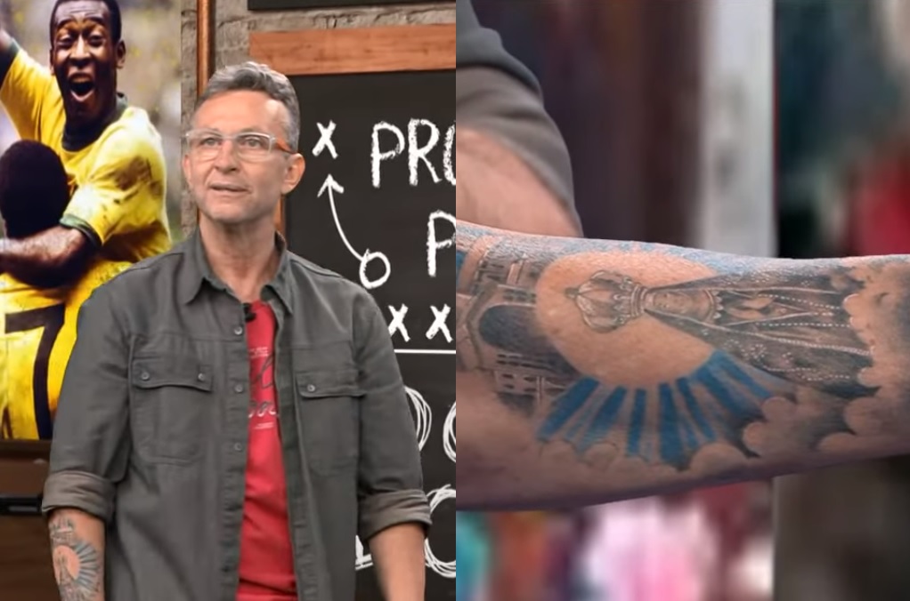 Craque Neto exibe tatuagem de Nossa Senhora e detona bolsonaristas por ataque em Aparecida