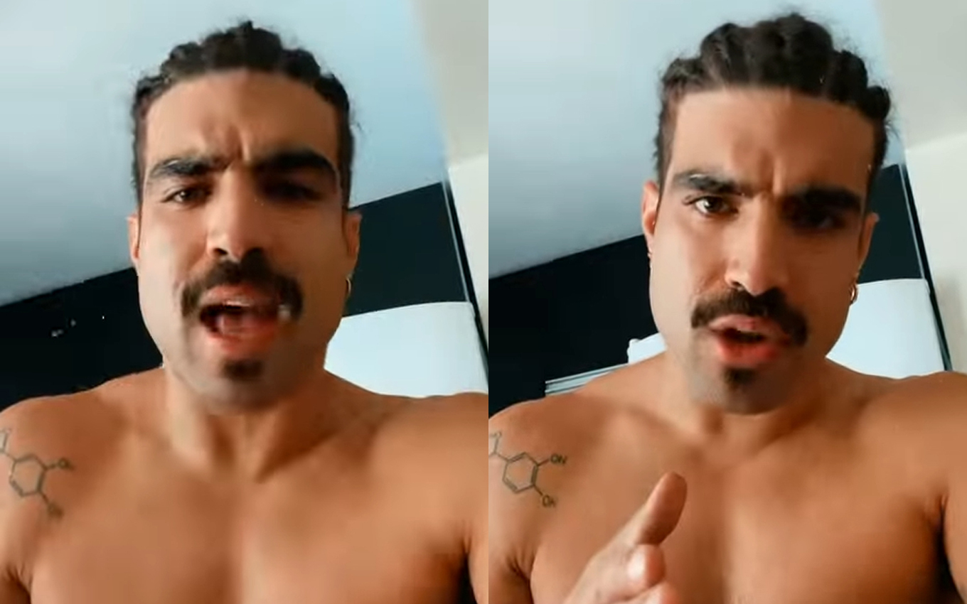 Caio Castro surpreende seguidores ao aparecer com o cabelo diferente