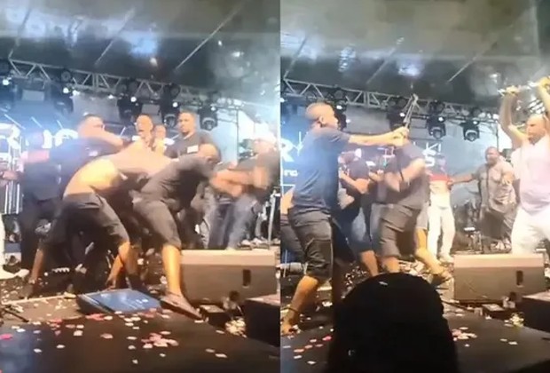 Psirico se pronuncia após briga generalizada em palco durante show