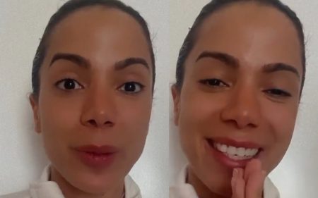 Anitta volta a preocupar fãs ao aparecer para agradecer prêmio