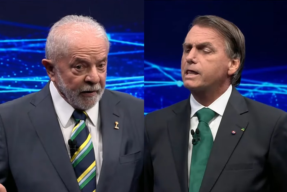 Bolsonaro provoca sobre ausência de Lula em debate no SBT: “Brochou, pô”