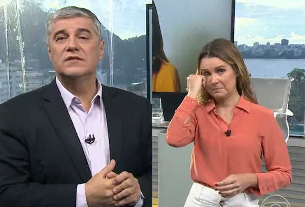 Âncoras da Globo se emocionam e homenageiam Susana Naspolini em telejornal ao vivo