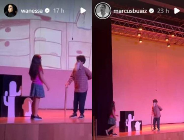 Wanessa Camargo e Marcus Buaiz marcam presença em peça de teatro do filho