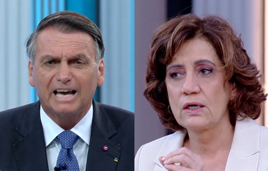 Miriam Leitão expõe mentiras de Bolsonaro em debate: “No primeiro segundo”