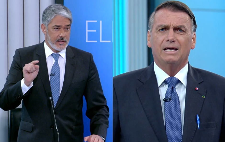 Alvo de Bolsonaro, William Bonner pede “direito de resposta” e dá voadora no presidente
