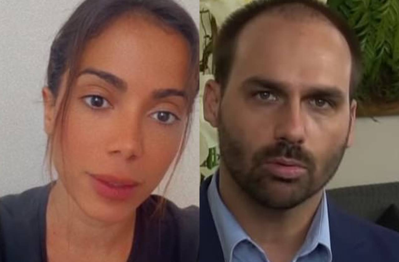 Anitta rebate Eduardo Bolsonaro após post fake do deputado: “Falta de caráter”