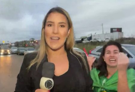 Repórter da Record é hostilizada e coagida em ato de bolsonaristas em Minas