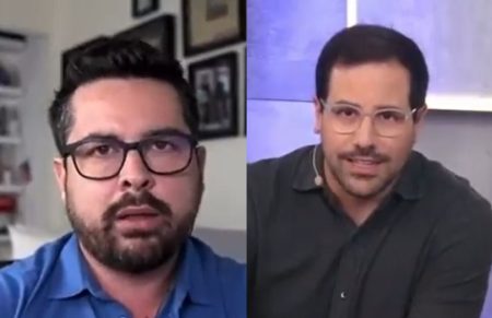 Paulo Figueiredo ataca jornalista da Jovem Pan e leva puxão de orelha de Paulo Mathias
