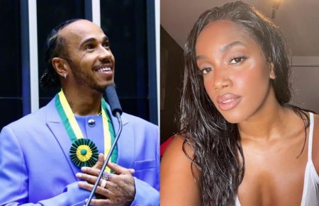 Lewis Hamilton e Iza posam juntos e web faz campanha por casal