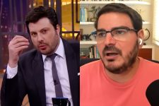 Danilo Gentili explode com hipocrisia do filho de Bolsonaro e