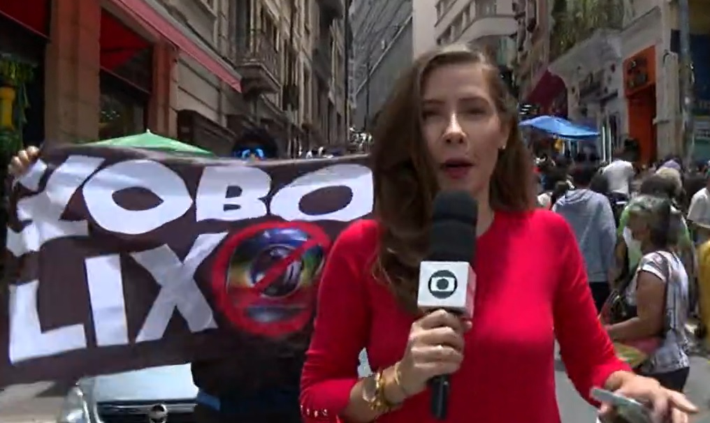 Repórter da Globo é surpreendida por invasão em link e acaba em situação tensa