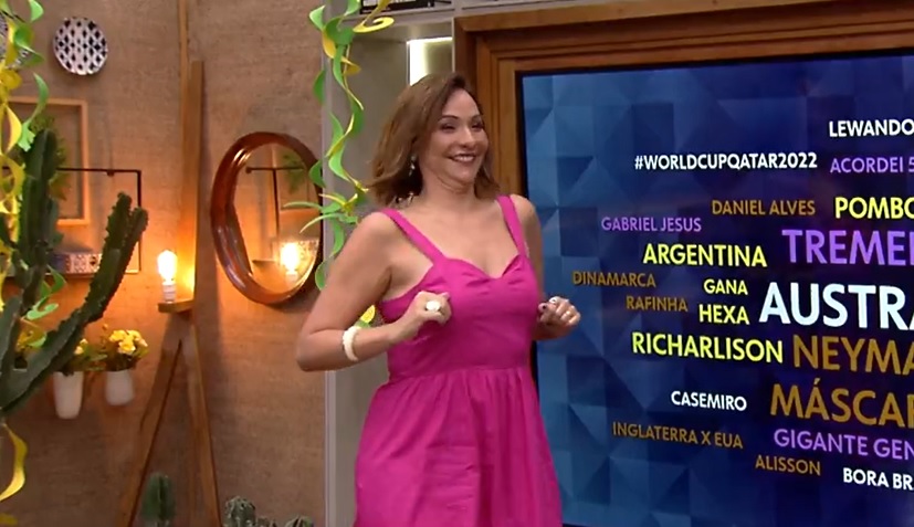 Maria Beltrão lança a dança do pombo no É De Casa: “Tropa do Richarlison”