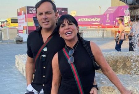 Gretchen se revolta por ser proibida de beijar o marido no Catar