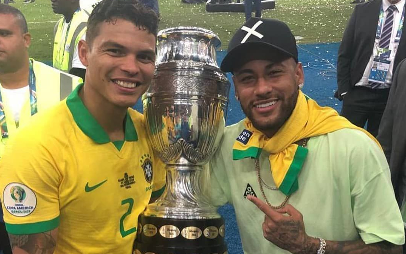 Thiago Silva e Neymar