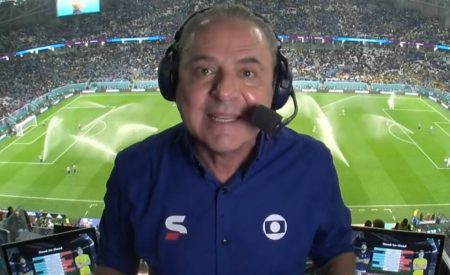 Luis Roberto vai ao delírio com eliminação da Alemanha na Copa e quase perde a voz
