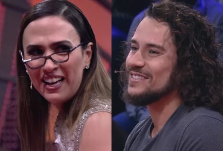 Tatá Werneck canta clássico do Top Gun e provoca reação inesperada de convidado na TV