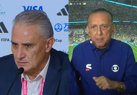 Galvão Bueno dá pau em Tite com derrota do Brasil na Copa e lamenta gol engasgado