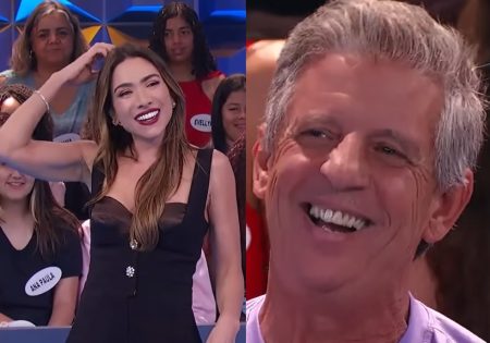 Patrícia Abravanel fala de minhoca e deixa pai de participante sem graça