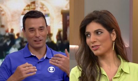 André Rizek invade Estúdio i, brinca com Octavio Guedes e “cutuca” Andreia Sadi