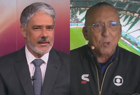 William Bonner quebra regra e faz homenagem a Galvão Bueno no Jornal Nacional