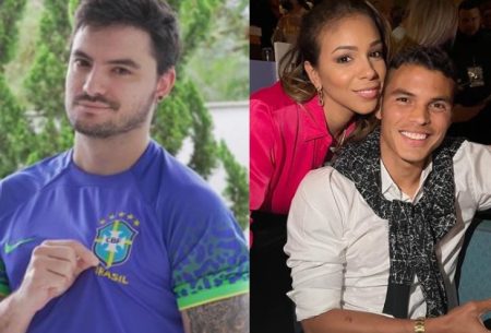 Mulher de Tiago Silva recebe block de Felipe Neto após discussão na internet