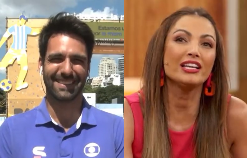 Patrícia Poeta cria mal-estar com repórter da Globo que torce pela Argentina na Copa