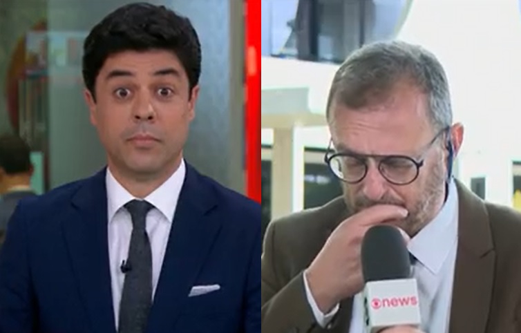 Octavio Guedes engole mosquito ao vivo e âncora da GloboNews cai na gargalhada