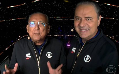 Galvão Bueno tenta conversar com Messi ao vivo e acaba surpreendido por Luis Roberto