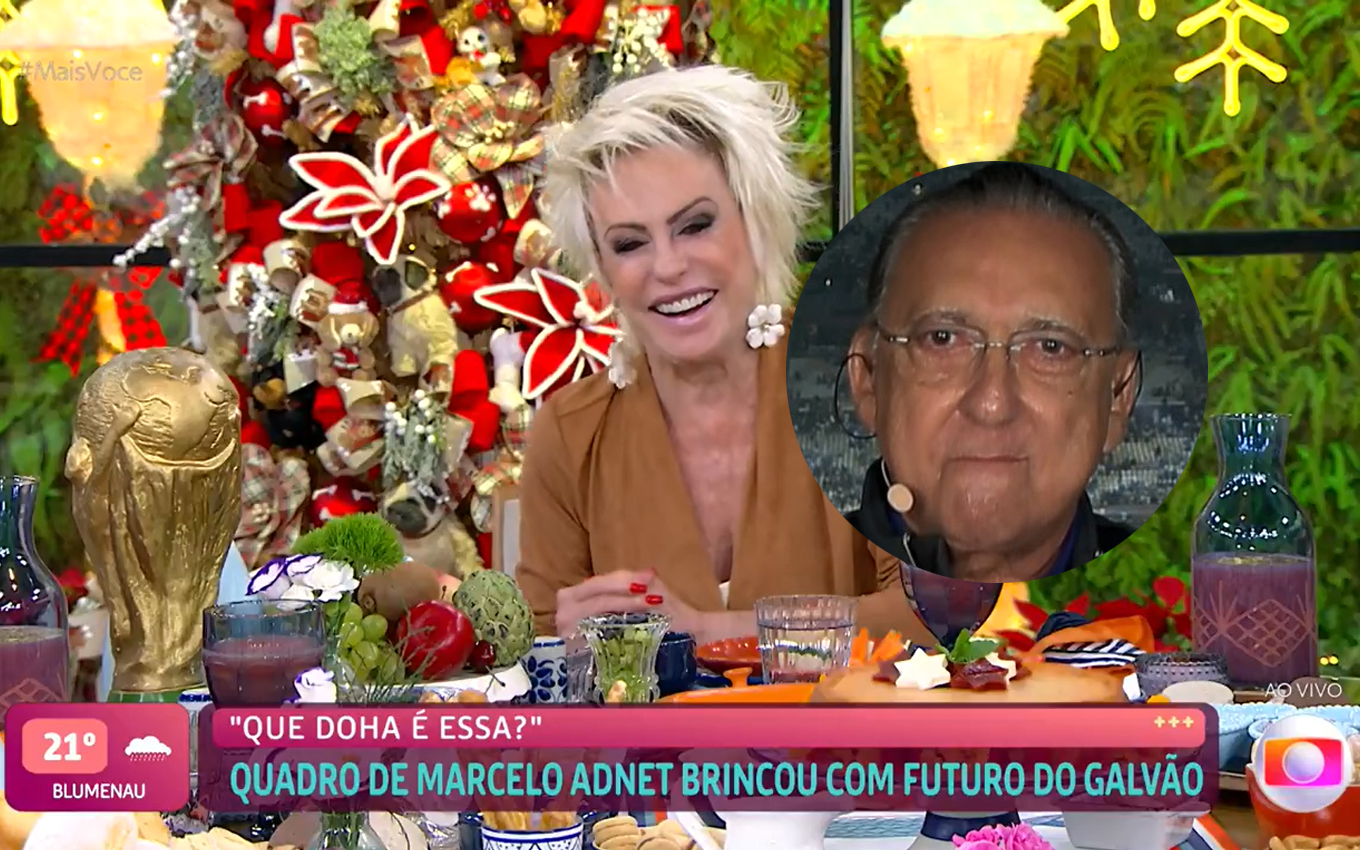 Ana Maria Braga e Galvão Bueno