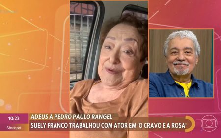 Suely Franco manda recado emocionante para Pedro Paulo Rangel