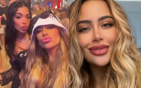 Rafaella Santos curte festão ao lado da irmã do ex Gabigol