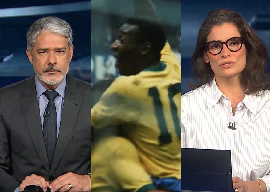 Renata e Bonner se emocionam ao falar de Pelé; escalada histórica do JN comove web