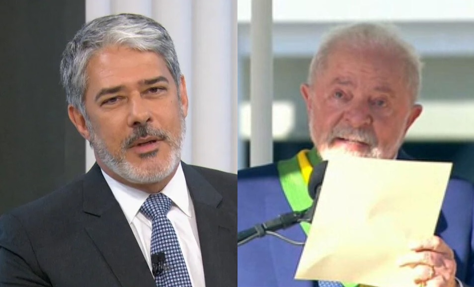 William Bonner é alvo da web, que repara em atitude inusitada do âncora na posse de Lula