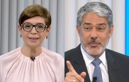 Bonner resgata gafe de Renata Lo Prete, provoca reação da âncora e surpreende com discurso