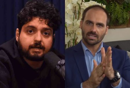 Monark provoca reação furiosa de Eduardo Bolsonaro por causa de Lula e discussão rende