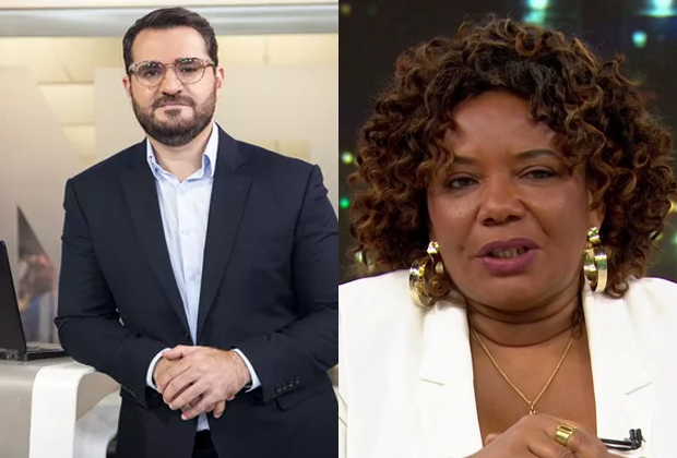 Apresentador da GloboNews surpreende com atitude inusitada com Margareth Menezes ao vivo