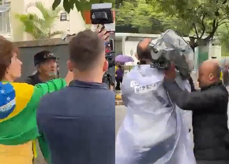 Jornalistas da Band perdem câmera e são agredidos por bolsonaristas em BH