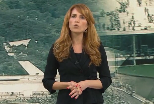 Poliana Abritta quebra protocolo e dá opinião forte na Globo sobre dia de caos: “Não passarão”