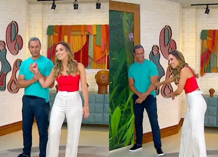Talitha Morete gera climão com colega ao vivo no Mais Você
