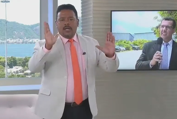 Repórter da Globo “invade” entrada ao vivo do SBT e âncora fica pistola: “Temos que respeitar”