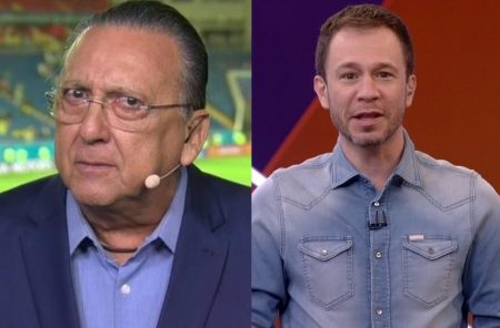 Web exalta Galvão Bueno em narração e joga Tiago Leifert em posição vergonhosa