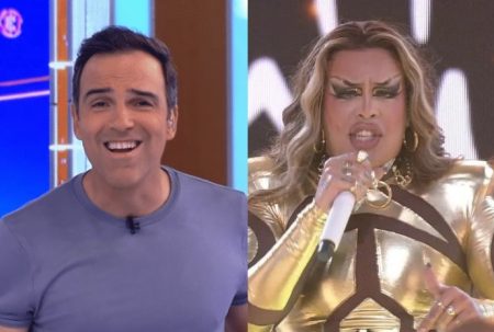 BBB 2023: Tadeu Schmidt se joga com Gloria Groove e dança Proibidona na Globo