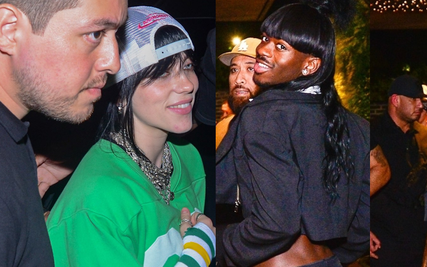 Billie Eilish e Lil Nas X bombam nas redes sociais em chegada na festa de Anitta