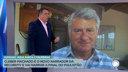 Em estreia na Record, Cleber Machado é obrigado a adivinhar hot dog curioso