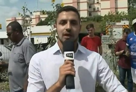 Repórter da Globo não se segura e se emociona após relato de pai de criança morta