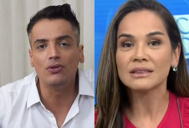 Leo Dias e Isabele Benito discutem ao vivo no SBT por causa de polêmica da Angélica