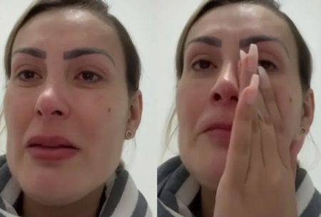 Andressa Urach surge aos prantos e faz desabafo sobre culpa