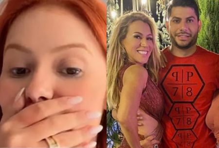 Mirela Janis fica assustada ao descobrir presente de casamento da tia de Yugnir, Iran Angelo
